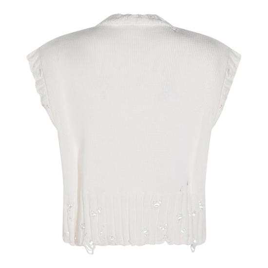 26SS 마르니 민소매 티셔츠 CVMD0088A0 UFC65200W01 Lily white - MARNI