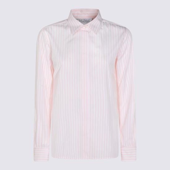 26SS 막스마라 아켄니 코튼 스트라이프 셔츠 2611111111600 10020001 BIANCO ROSA - MAX MARA