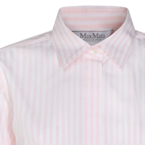 26SS 막스마라 아켄니 코튼 스트라이프 셔츠 2611111111600 10020001 BIANCO ROSA - MAX MARA