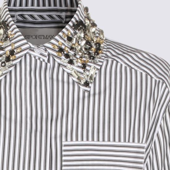 26SS 스포트막스 셔츠 2612111011600 80160003 NERO BIANCO - SPORTMAX