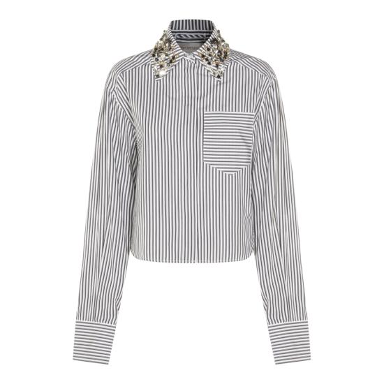 26SS 스포트막스 셔츠 2612111011600 80160003 NERO BIANCO