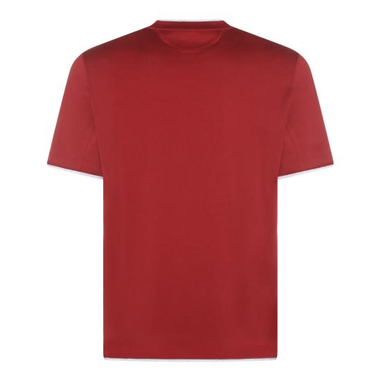 26SS 브루넬로 쿠치넬리 자수 로고 티셔츠 M0B137427 CLL16 CHERRY - BRUNELLO CUCINELLI