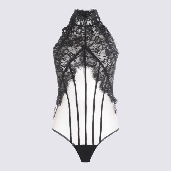 26SS 니사 바디수트 티셔츠 RBODYS16229 BLACK