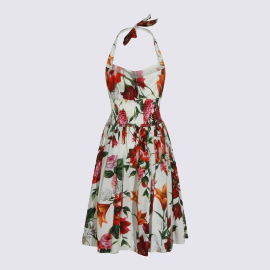 26SS 돌체앤가바나 미디 원피스 F60AAT HS5TQHA5PB ANEMONI GIGLI - DOLCE & GABBANA
