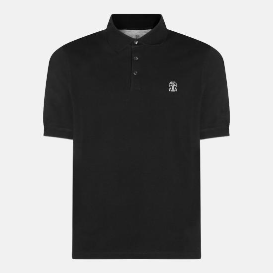 26SS 브루넬로 쿠치넬리 피케 폴로 셔츠 ME8548788 CGB88 Nero