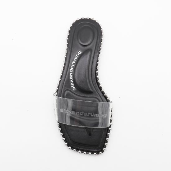 25FW 알렉산더 왕 뮬/슬리퍼 30325S005 001 Black - ALEXANDER WANG