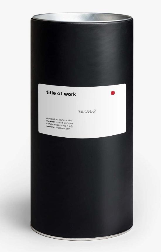  타이틀 오브 워크 장갑 작품 제목: 컬러 블록 가죽 - TITLE OF WORK
