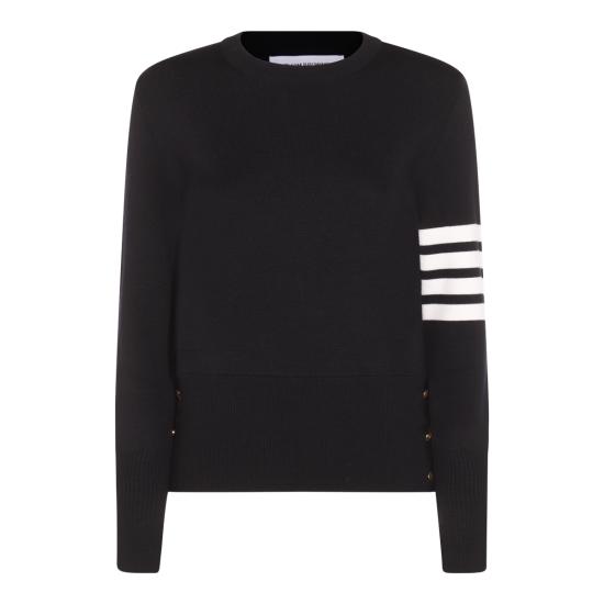 26SS 톰브라운 울 밀라노 스티치 클래식 4바 풀오버 니트 FKA239A 00014415 NAVY