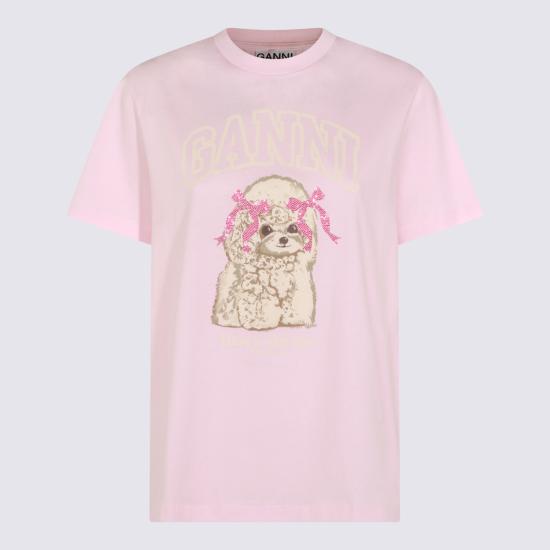 26SS 가니 푸들 티셔츠 A1050062 868 CHALK PINK