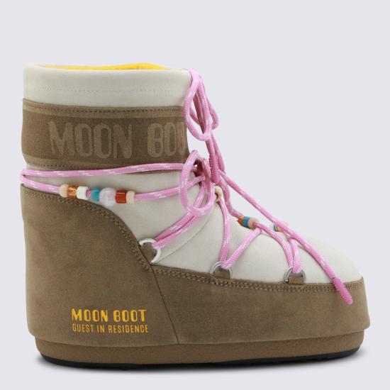 26SS 문부츠 아이콘 나일론 로우 부츠 80D1409730 BL43 HONEY WHITE SAND