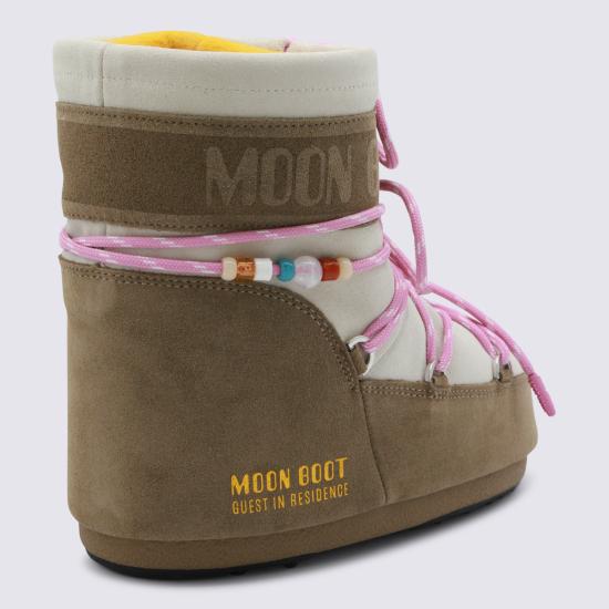26SS 문부츠 아이콘 나일론 로우 부츠 80D1409730 BL43 HONEY WHITE SAND - MOON BOOT