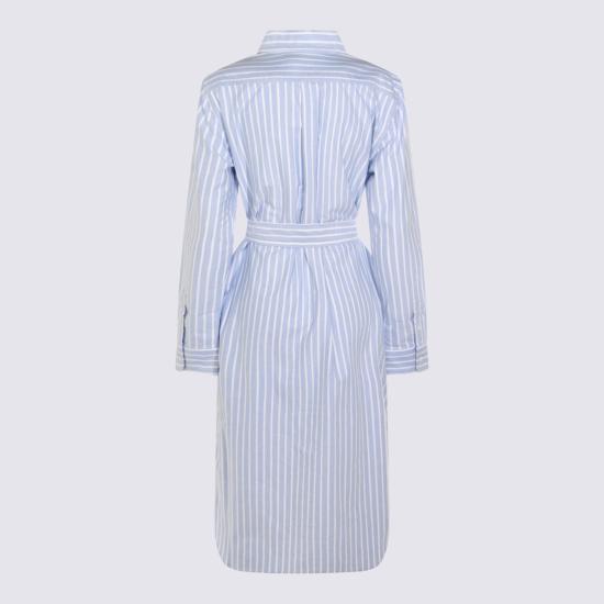 26SS 폴로 랄프로렌 미디 원피스 211959901 001 BLUE WHITE - POLO RALPH LAUREN