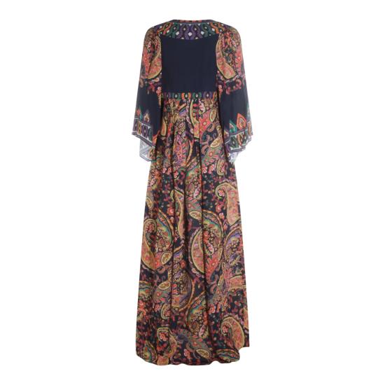26SS 에트로 롱 원피스 WRHA0180 99SP4J0X0883 NAVY MULTI - ETRO