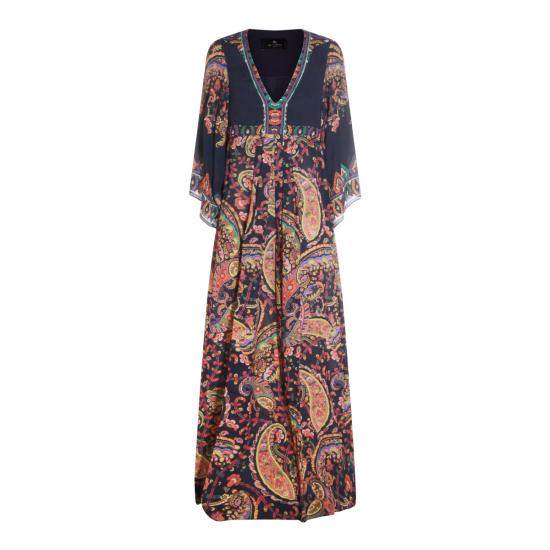 26SS 에트로 롱 원피스 WRHA0180 99SP4J0X0883 NAVY MULTI