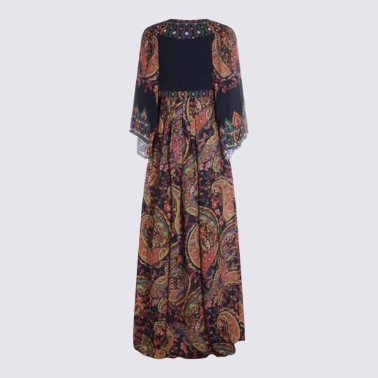 26SS 에트로 롱 원피스 WRHA0180 99SP4J0X0883 NAVY MULTI - ETRO