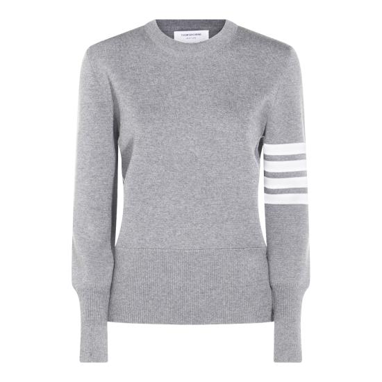 26SS 톰브라운 울 밀라노 스티치 클래식 4바 풀오버 니트 FKA239A 00014055 LT GREY
