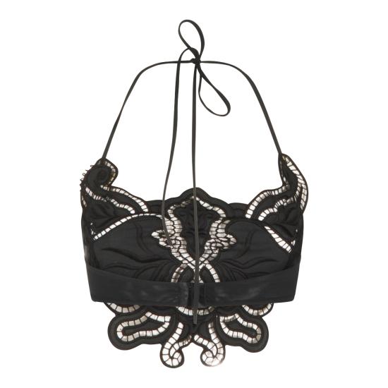 26SS 블루마린 민소매 티셔츠 P644C242A N0990 BLACK - BLUMARINE