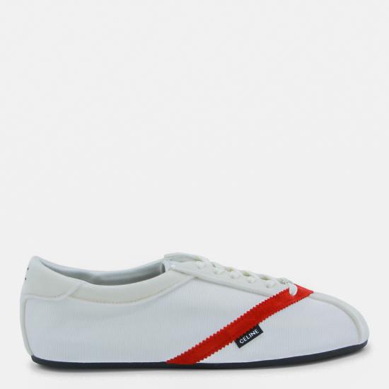 26SS 셀린느 플랫 스니커즈 366647037C 01ED WHITE RED - CELINE