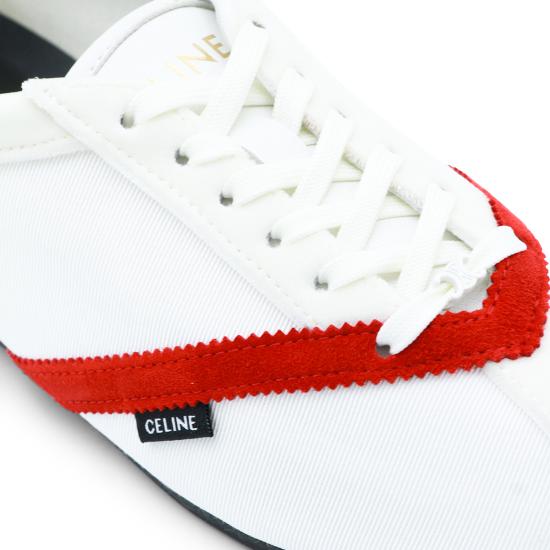 26SS 셀린느 플랫 스니커즈 366647037C 01ED WHITE RED - CELINE