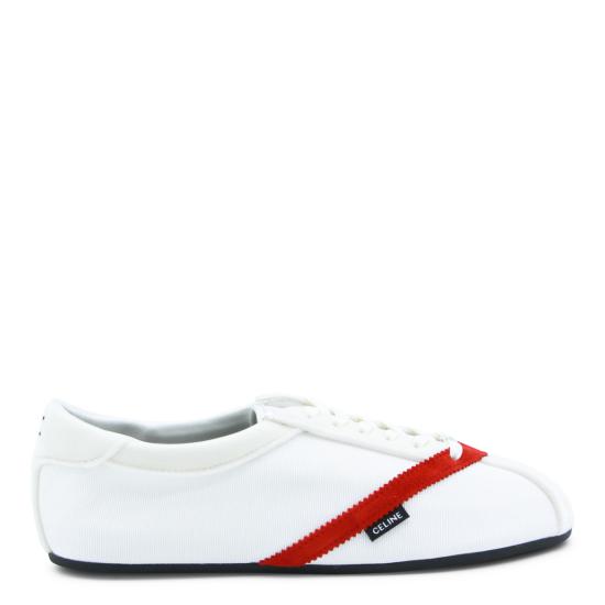 26SS 셀린느 플랫 스니커즈 366647037C 01ED WHITE RED