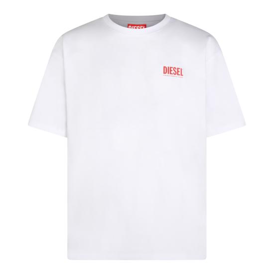 26SS 디젤 t-boxt-bisk 반팔 티셔츠 A20036 0EPCA100 WHITE