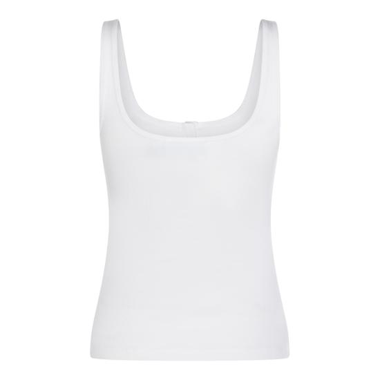 26SS 블루마린 민소매 티셔츠 P622T121A N0103 NATURAL WHITE - BLUMARINE