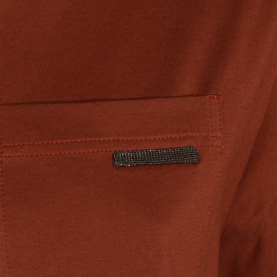 26SS 브루넬로 쿠치넬리 샤이니 탭 코튼 저지 티셔츠 M0T81EC710 C9092 - BRUNELLO CUCINELLI