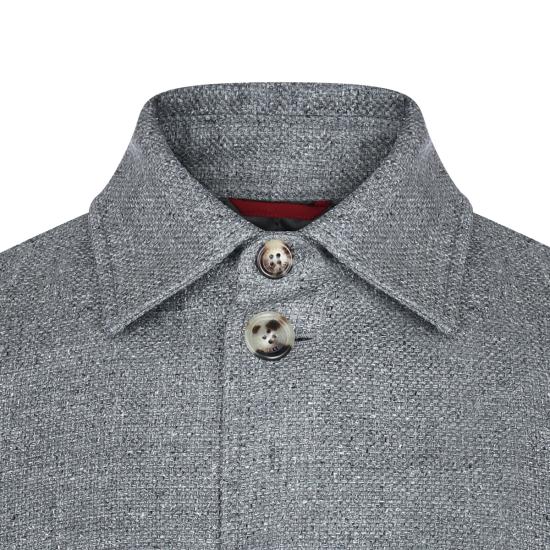 26SS 브루넬로 쿠치넬리 실크 리넨 울 믹스드 홉색 블루종 MZ4036581 C032 GREY - BRUNELLO CUCINELLI