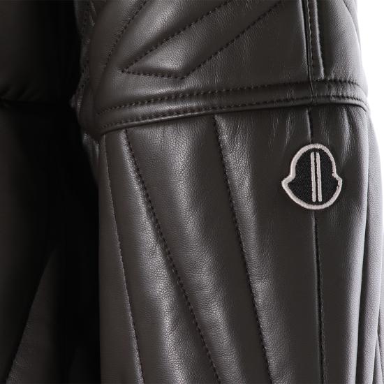 26SS 릭오웬스 몽클레어 가죽 자켓 MU01F1A11 M8116828 DARK DUST - RICK OWENS MONCLER