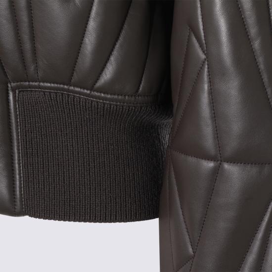 26SS 릭오웬스 몽클레어 가죽 자켓 MU01F1A11 M8116828 DARK DUST - RICK OWENS MONCLER