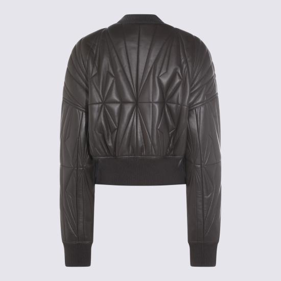 26SS 릭오웬스 몽클레어 가죽 자켓 MU01F1A11 M8116828 DARK DUST - RICK OWENS MONCLER