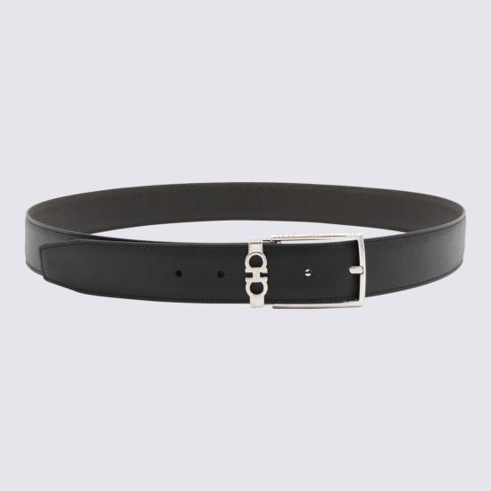 26FW 살바토레 페라가모 가죽 벨트 708206 67A037002 Light Grey