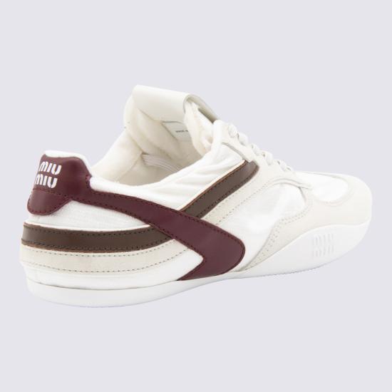 26SS 미우미우 스니커즈 5E428EFA005 71LF0X97 BIANCO AMARANTO - MIU MIU