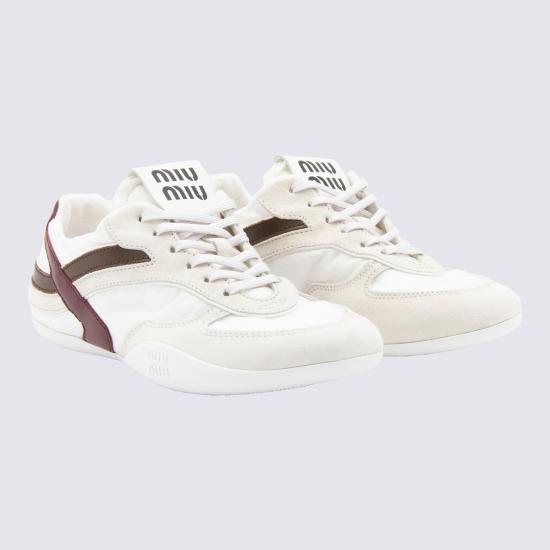 26SS 미우미우 스니커즈 5E428EFA005 71LF0X97 BIANCO AMARANTO - MIU MIU