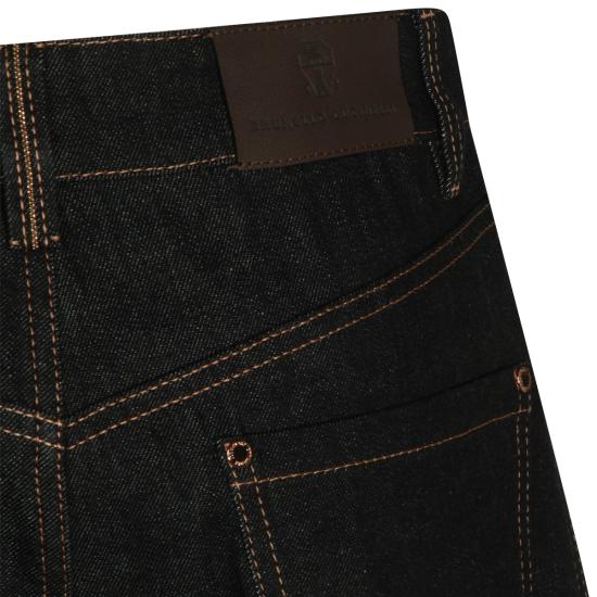 26FW 브루넬로 쿠치넬리 데님 팬츠 MP134P4021 C002 BLACK - BRUNELLO CUCINELLI