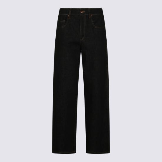 26FW 브루넬로 쿠치넬리 데님 팬츠 MP134P4021 C002 BLACK - BRUNELLO CUCINELLI