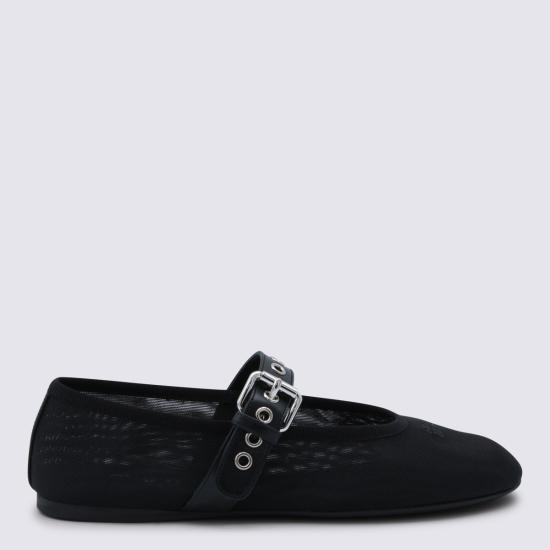 26SS 미우미우 플랫 슈즈 5F373EF005 099F0002 Nero