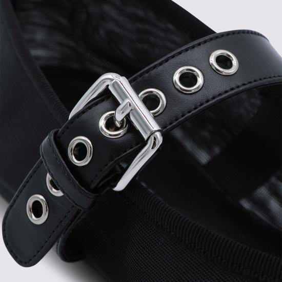 26SS 미우미우 플랫 슈즈 5F373EF005 099F0002 Nero - MIU MIU