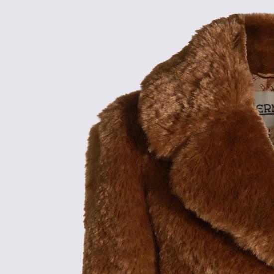 25FW 에르노 컬리 얼터너티브 퍼 코트 GC000503D 124212000 Sabbia - HERNO