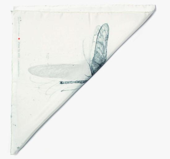  타이틀 오브 워크 머플러/스카프 작품 제목: 잠자리 포켓 스퀘어 - TITLE OF WORK