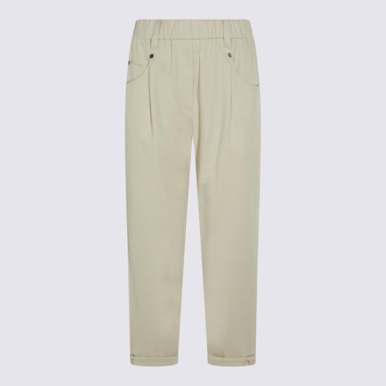 26FW 브루넬로 쿠치넬리 스트레이트 팬츠 MP126P8417 C9815 LATTE D AVENA - BRUNELLO CUCINELLI