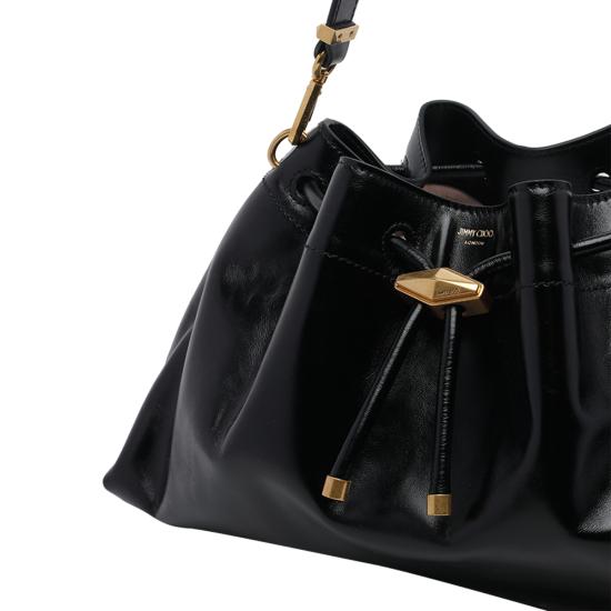 26FW 지미추 숄더백 BON BON BCKT E W GUVBLACK GOLD Black - JIMMY CHOO