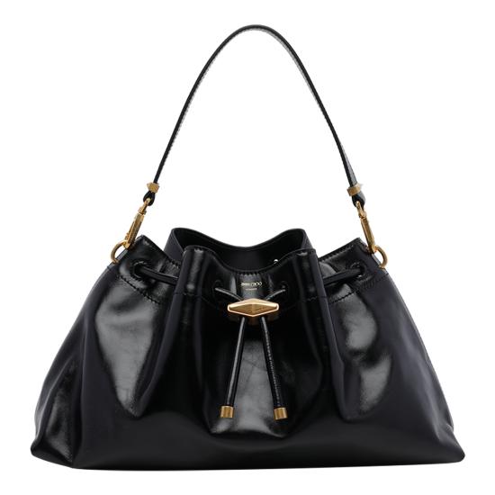 26FW 지미추 숄더백 BON BON BCKT E W GUVBLACK GOLD Black