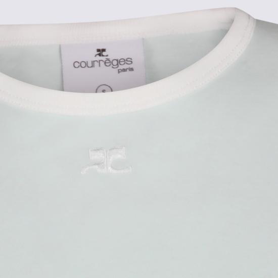 26SS 쿠레쥬 반팔 티셔츠 125JTS017 JS0203B216 LIGHT MINT HERITAGE WHITE - COURREGES
