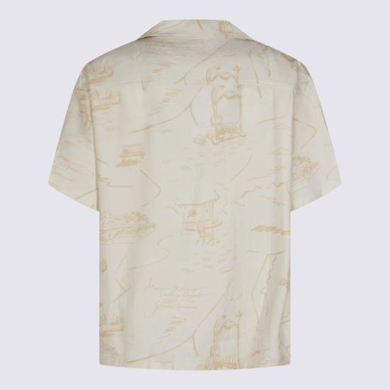 26SS 메종키츠네 반팔 셔츠 QM00404 WW91030522 NOBLE BEIGE STRAW - MAISON KITSUNE