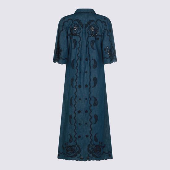 26FW 짐머만 롱 원피스 8358DSS261 RWBLU RAILWAY BLUE - ZIMMERMANN
