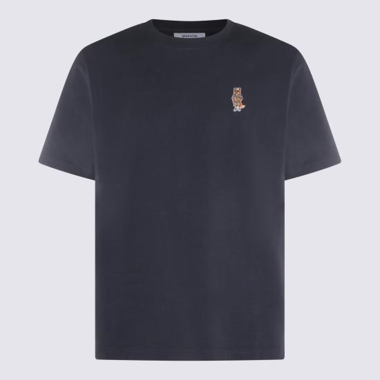 26SS 메종키츠네 드레스드 폭스 컴포트 티셔츠 QM00101 KJ70250422 SHADOW BLUE