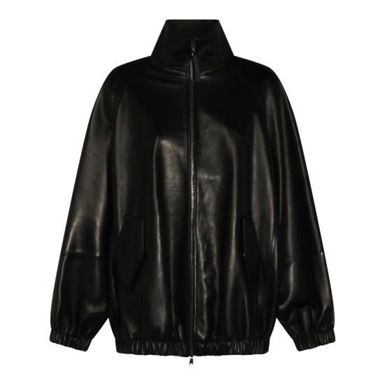 26FW 브루넬로 쿠치넬리 가죽 자켓 MPNMO7569P C101 BLACK