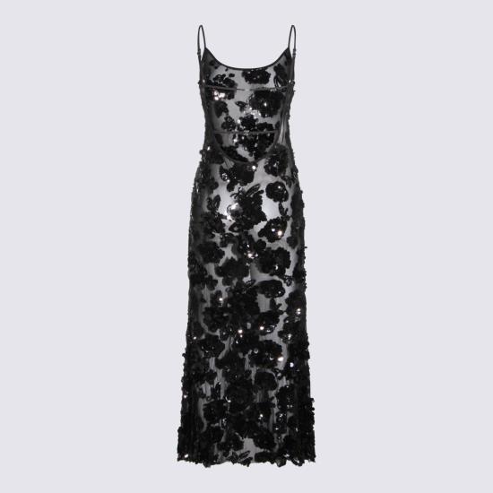 26SS 니사 미디 원피스 RRS16261 BLACK - NISSA