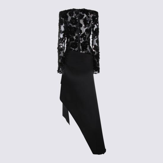 26SS 니사 미디 원피스 RRS16262 BLACK - NISSA